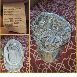 Silver Sequin Hat